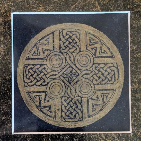 Authentic Handmade Brass Rubbings - Celtic Knotwork & Stirling Pictish Designs - Picture 6 of 8